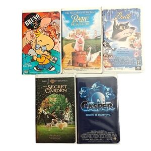 VINTAGE Classic VHS Collection Bundle of 5